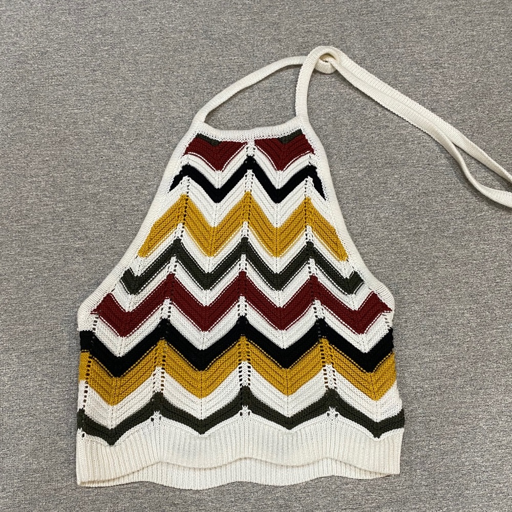 Crochet Open Back Halter Top